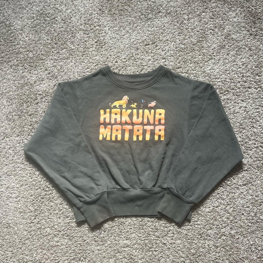 Lion King “Hakuna Matata” Green Sweatshirt
